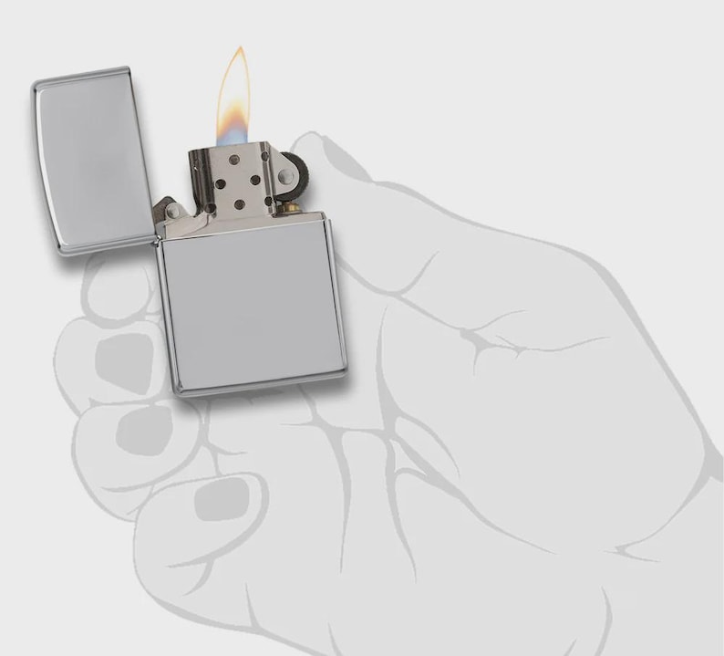 U.S.M.C. Semper Fidelis – Zippo Windproof Lighter M. Diamond Engraving – US Army image 3