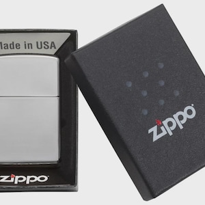 U.S.M.C. Semper Fidelis – Zippo Windproof Lighter M. Diamond Engraving – US Army image 2