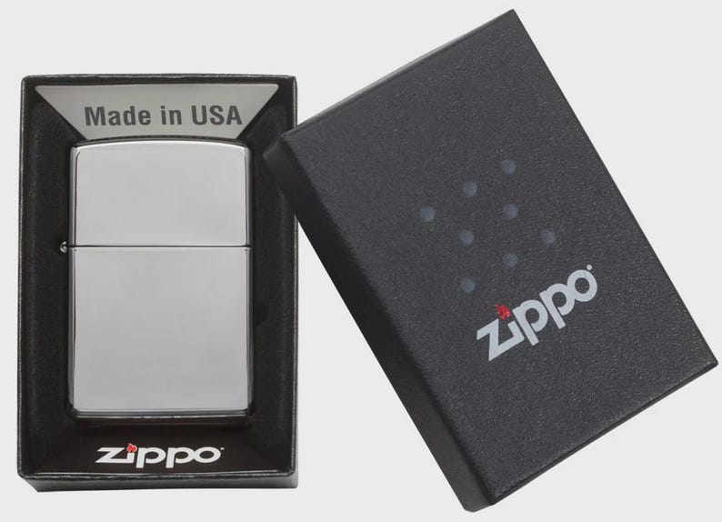 U.S.M.C. Semper Fidelis – Zippo Windproof Lighter M. Diamond Engraving – US Army image 2