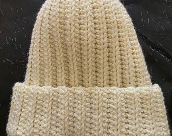 Cream Adult Hat