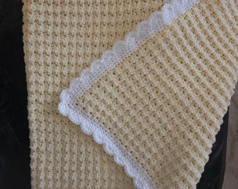 Pale Yellow Baby Blanket