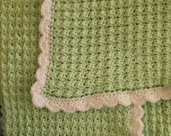 Pale Green Baby Blanket