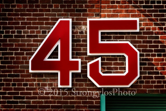 red sox retired number 45