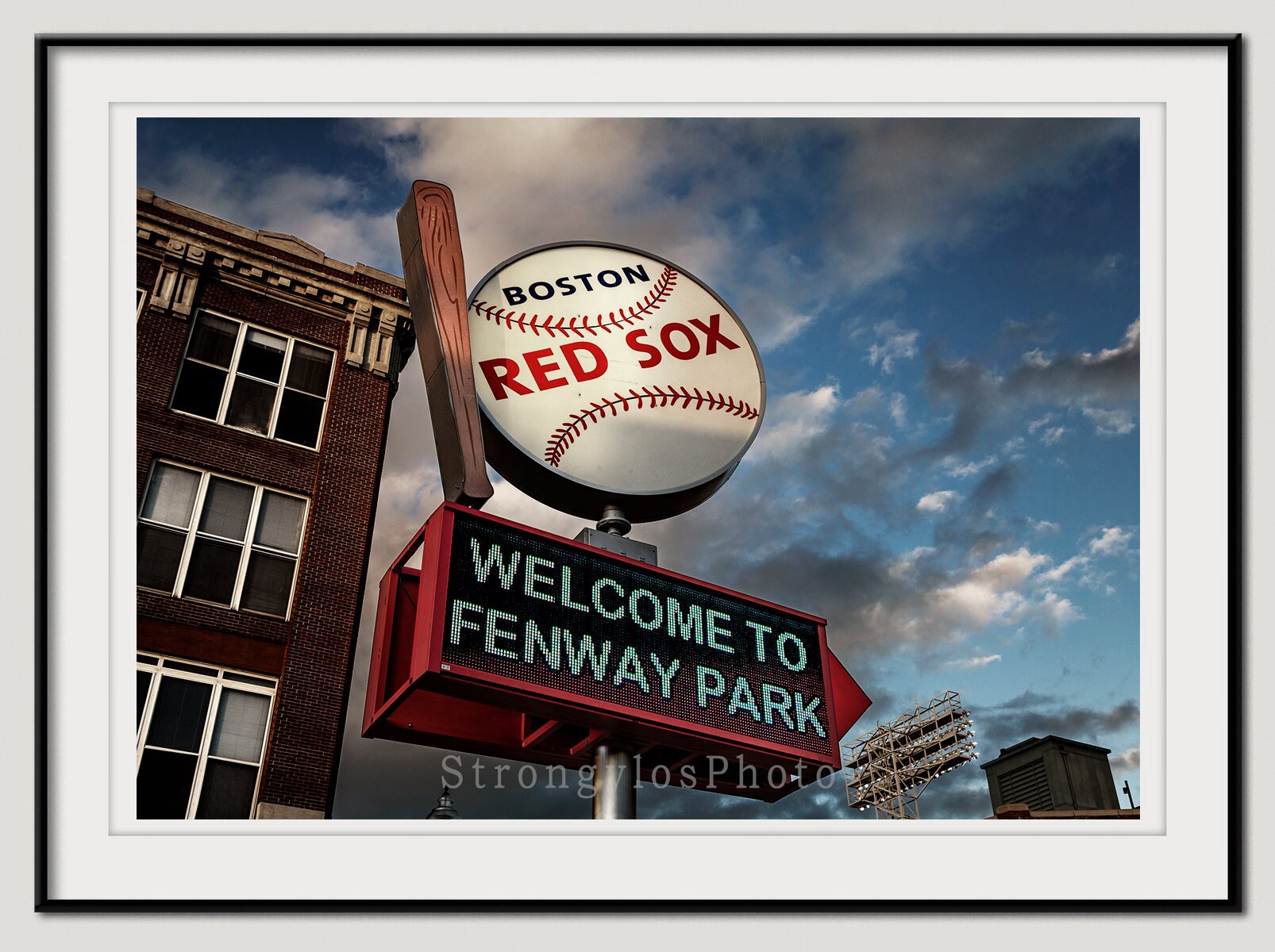 Genway Sign Fenway Park Sign Photo: Boston Red Sox Baseball Art - Etsy