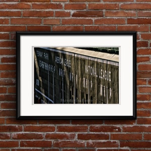 Fenway Park scoreboard, Green Monster, Boston Red Sox, baseball wall art