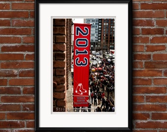 Boston Red Sox Banner, World Series 2013, Fenway Park, baseball, StrongylosPhoto