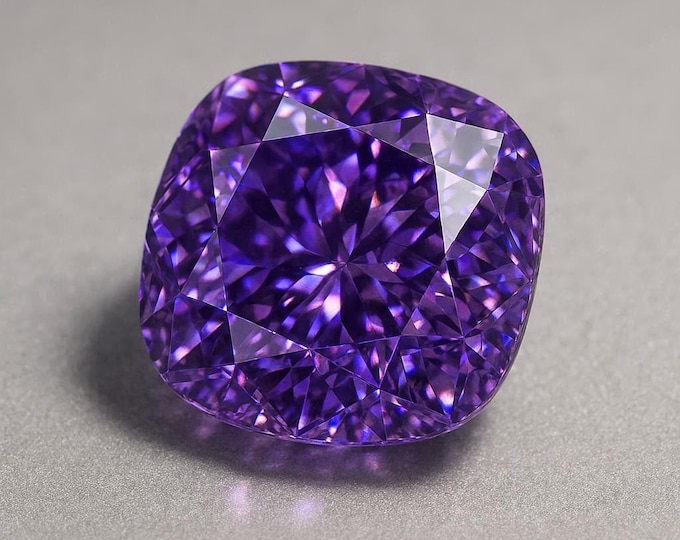 5 Carat Old Mine Cut Purple Diamond Loose Brilliant Sparkle Jewelry Making Gemstone