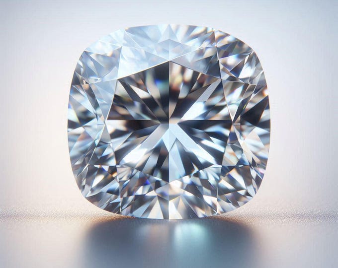 3 Carat White Diamond Cushion Cut | Loose Diamond | Designer Jewelry Stone.