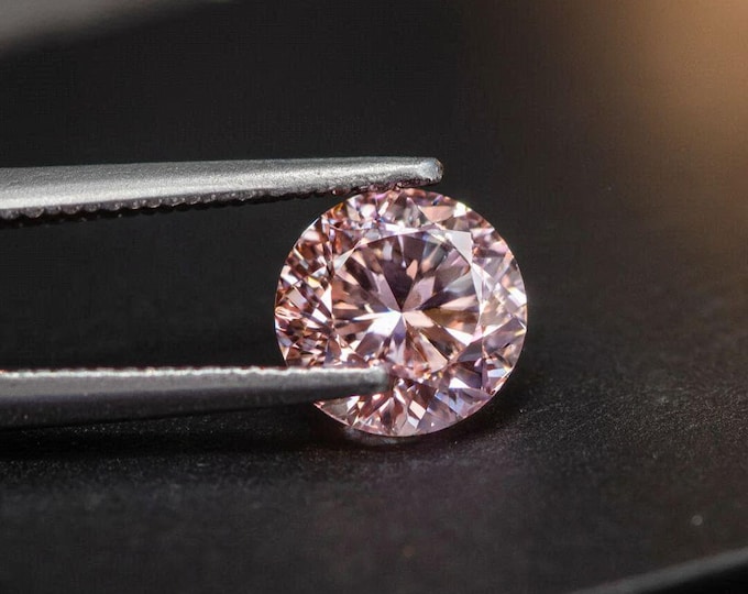 5 Carat Rose Cut Pink Diamond Loose Brilliant Sparkle Jewellery Making Gemstone