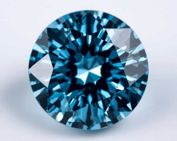 3 Carat Fancy Blue Diamond | Round Brilliant Cut Gemstone.