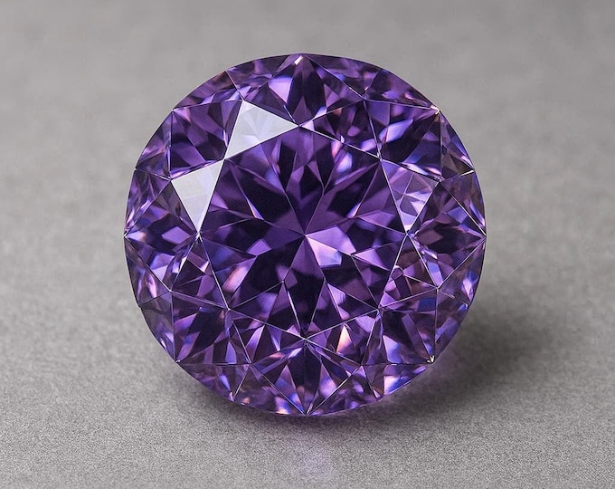 5 Carat Old European Cut Purple Diamond Loose Brilliant Sparkle Jewelry Making Gemstone