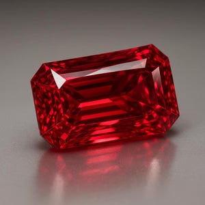 Rubí Rojo Esmeralda Diamante 5 Quilates VVS1 Piedra preciosa de lujo