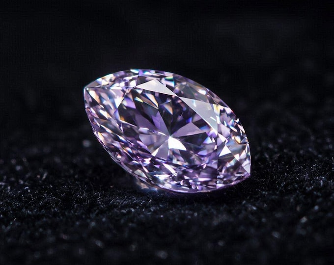 5 Carat Marquise Cut Purple Daimond Loose Brilliant Sparkle Jewellery Making Gems Stone