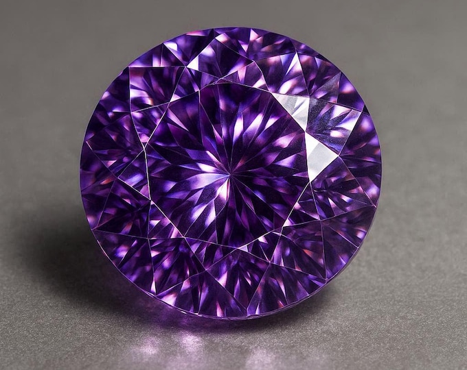 5 Carat Portuguese Cut Purple Diamond Loose Brilliant Sparkle Jewelry Making Gemstone