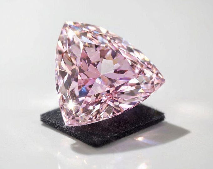 5 Carat Trillion Cut Pink Diamond Loose Brilliant Sparkle Jewellery Making Gemstone