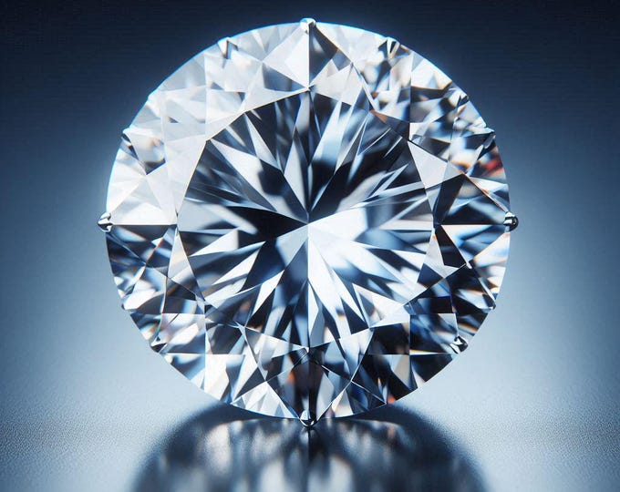 3 Carat White Diamond Round Cut | Loose Diamond | Luxury Gemstone for Engagement Ring.