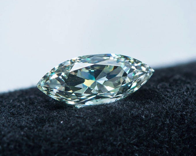 3 Carat Marquise Cut Green Diamond Loose Elegant Sparkle Jewelry Making Stone