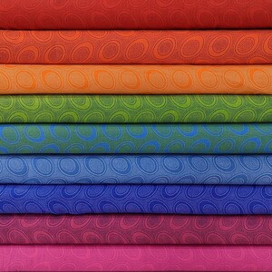 Paquete de telas Kaffe Fassett con lunares aborígenes de Free Spirit (9 telas en total) - 100 % algodón de alta calidad de Quilt Shop