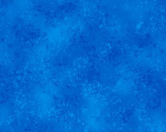 Dark Blue Blender Washart Blue and Teal Watercolor Cotton Quilting Fabric by MM Fab Half Yard