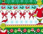 The Grinch Multi Stripes from How The Grinch Stole Christmas 6 from Dr Seuss Enterprises - 100 Cotton