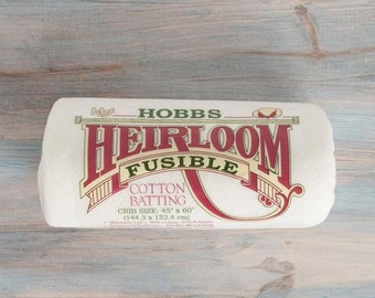 White Hobbs 45 x 60-Inch Crib Heirloom Fusible Blend Batting