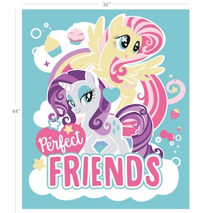 My Little Pony Friends Unicorn Extra Large PANEL (approx 36&quot;x44&quot;) from My Little Pony Refresh Collection for Camelot Fabrics
