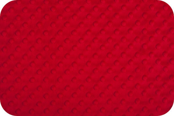 Red Dimple Minky From Shannon Fabrics - Choose You Cut