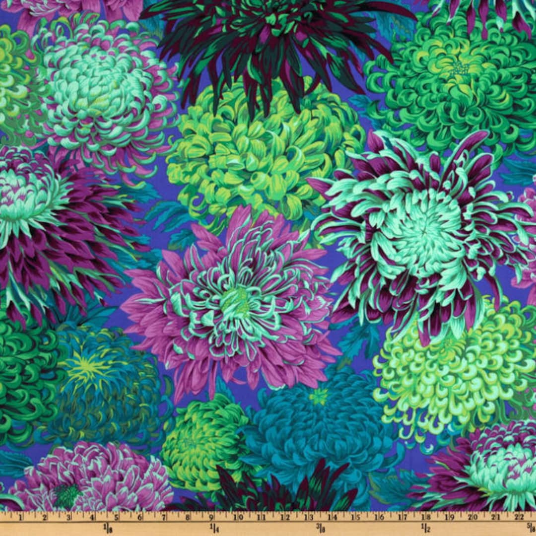 Japanese Chrysanthemum in Green From Kaffe Fassett Collective Classics ...