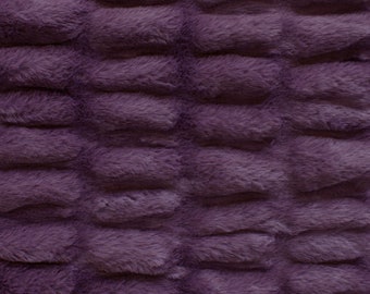 Luxury Sharpei Fur in Solid Vintage Violet from EZ Snuggle Furry MINKY Collection- You Choose Cut