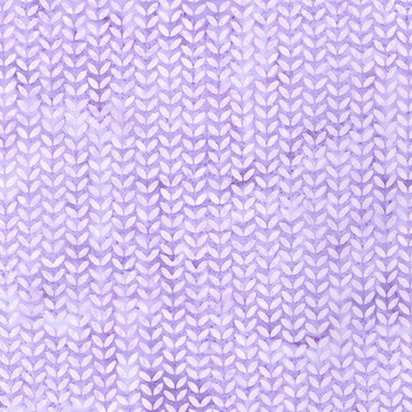 Batik Fabric- Lilac Purple Tiny Leaves from Artisan Batiks: Watercolor Blossoms Collection 20466-21
