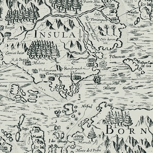 Borneo Imprint de Katarina Roccella da Coleção Boscage para Tecidos de Galeria de Arte - 100% algodão de alta qualidade para Quilt Shop