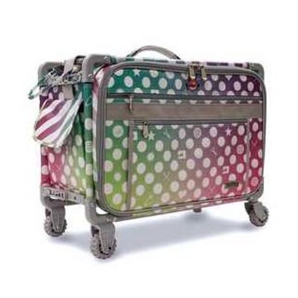 Tula Pink EXTRA LARGE Tutto Trolley Wheeled Bag- Free Shipping within the USA- 14" x 14.25" x 23"