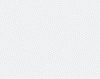 Polka Dot in White from the Basically Black & White Collection by Patrick Lose for Northcott Fabrics - 100% Cotton