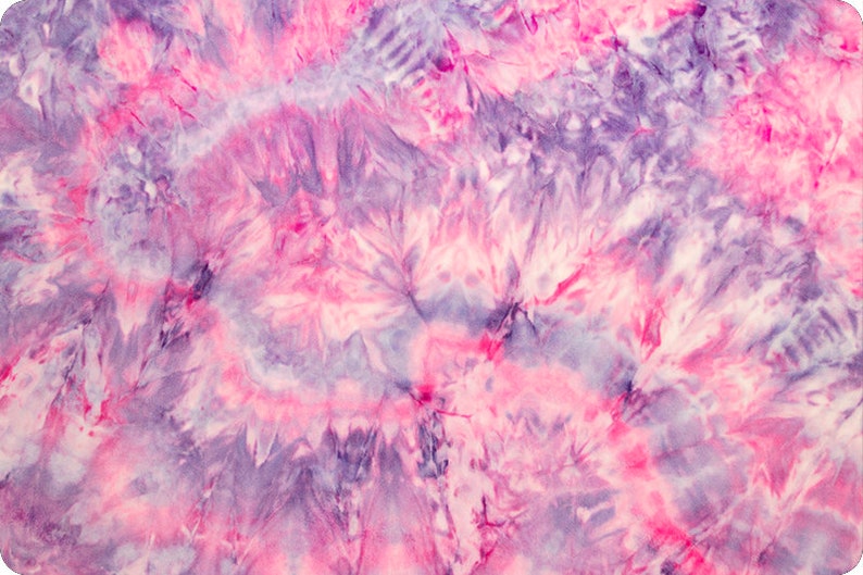 Tie Dye Cuddle® en rose licorne et violet par Shannon Fabrics poils de 3 mm au choix image 2