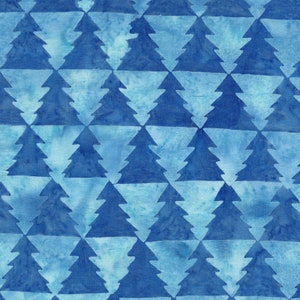 May include: A seamless pattern of blue watercolor Christmas trees on a light blue background.