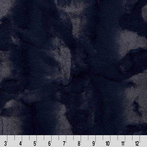 MINKY extra large - 2 Yard Luxe Cuddle® Cut Mirage in Ink (72"x80") de la collection Minky de Shannon Fabric La largeur est de 78/80" - Pile de 10 mm