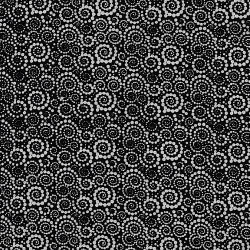 BATIK FABRIC - Dot Swirl in Black From Graphix Collection by Island ...