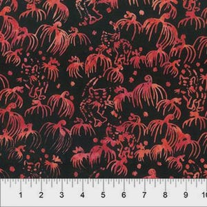 Spooky in Lipstick de la colección Pumpkin Patch de Banyan Batiks Studio para Northcott Fabrics - 100% algodón
