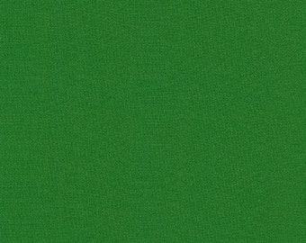 May include: Solid green fabric with a textured weave. The fabric has a consistent color and a slightly rough surface, suitable for various crafting and sewing projects.