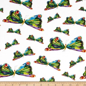 The Very Hungry Caterpillar Butterflies From Andover Fabrics by Eric Carle