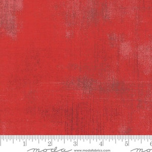 Grunge Basics in Cherry Red from Moda Fabrics - 100% Quilt Shop Quality Cotton