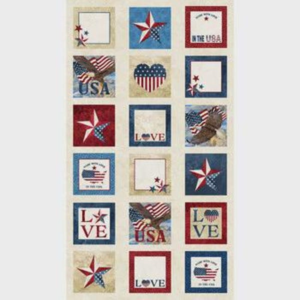 Stars & Stripes 10th Anniversary Panel from the Stonehenge Collection by Linda Ludovico for Northcott Fabric - 100% High Quality Cotton