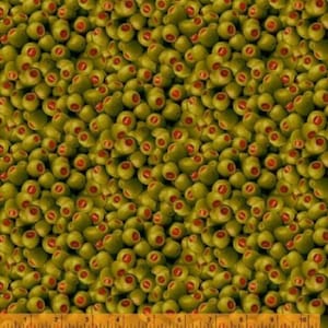Whistler Studio による Windham Fabrics の A La Carte コレクションのマルチカラーの Olive You - 綿 100%