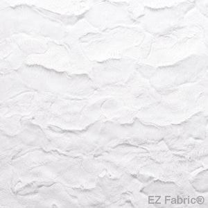 LUXURY MINKY-  Luxe Snuggle New York Minky in Solid White from EZ Fabrics