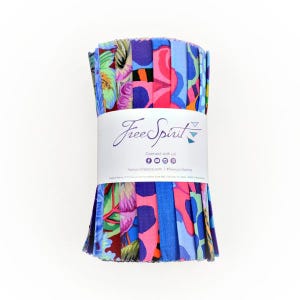 Kaffe Fassett - Cool August 2023 6&quot;x44&quot; Strip Roll from the Kaffe Fassett Collective by Free Spirit Fabric 100% Cotton Fabric - 20 6&quot; Strips