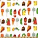 The Very Hungry Caterpillar Snacks on White From Andover Fabrics by Eric Carle 