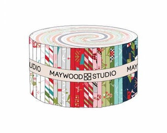 Kimberbell Cup of Cheer 2.5" Jelly Roll Strips from Maywood Studio - 40 Pieces