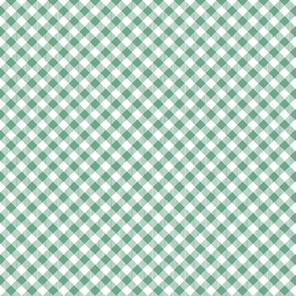 Chelsea's Check en verde/blanco de Henry Glass Fabrics - 100% Algodón