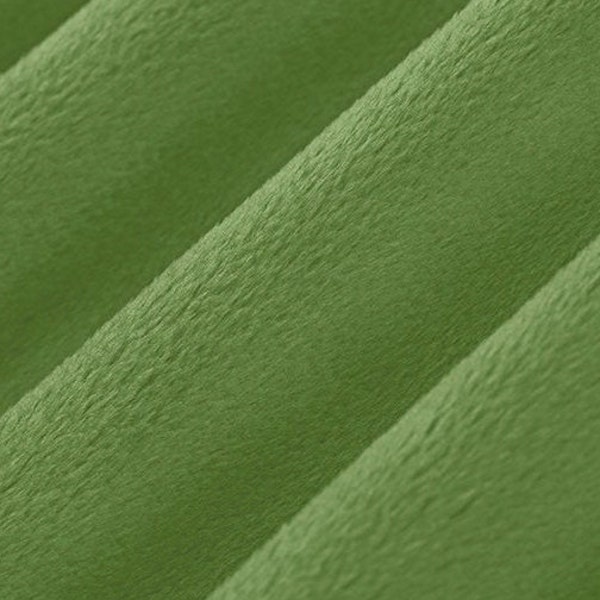 Solid Cuddle® 3 in Olive Green Cuddle Smooth Minky From Shannon Fabrics- 3mm Pile