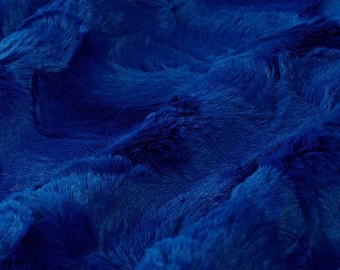 Luxe Cuddle® Hide in Royal Blue MINKY Fabric From Shannon Fabrics